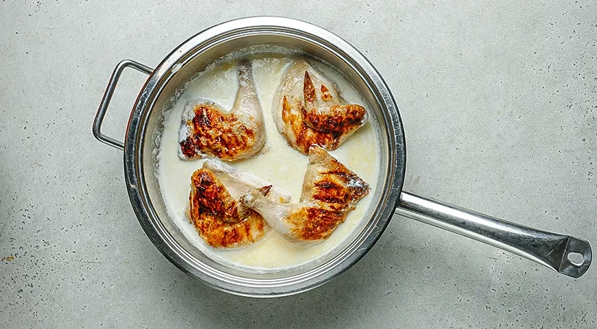 Чкмерули из курицы без сливок: шаг 3