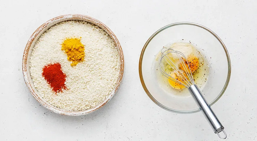 Цветная капуста в сухарях в духовке: шаг 3