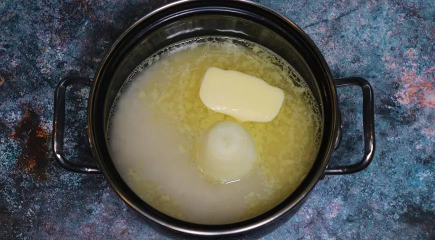 Длиннозерный припущенный рис: шаг 3