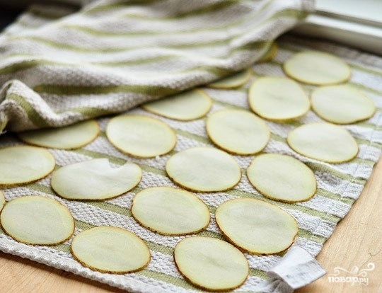 Шаг 3: Домашние чипсы в микроволновке