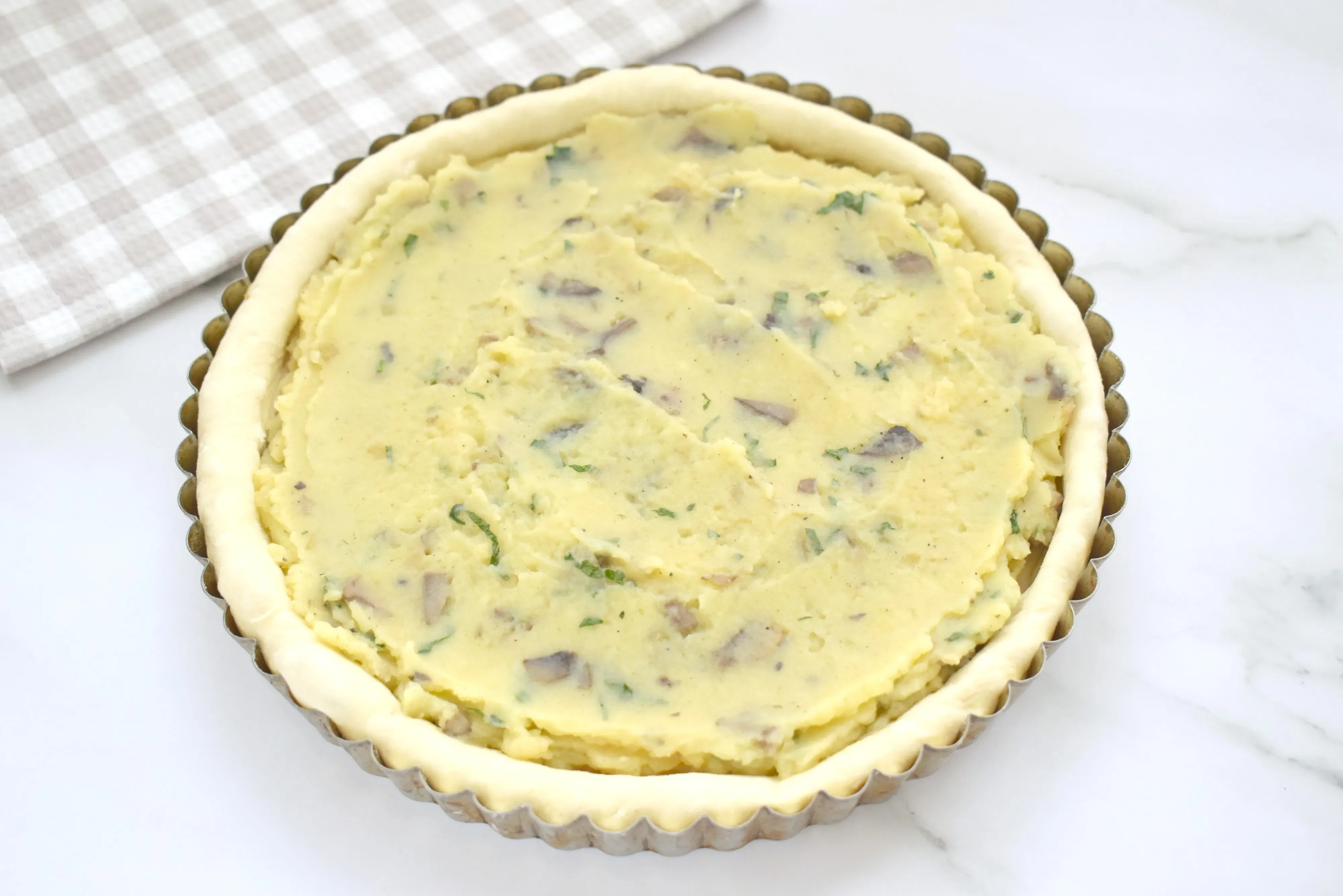 Пирог с картофелем и грибами: шаг 3