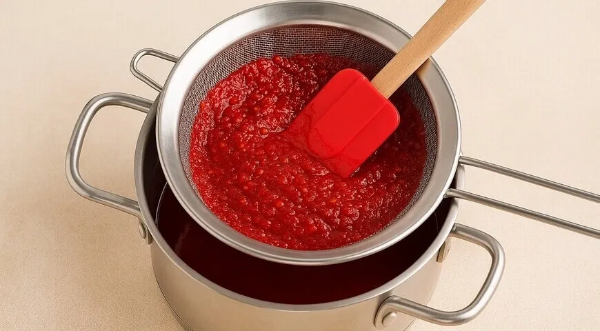 Джем из красной смородины без косточек: шаг 3