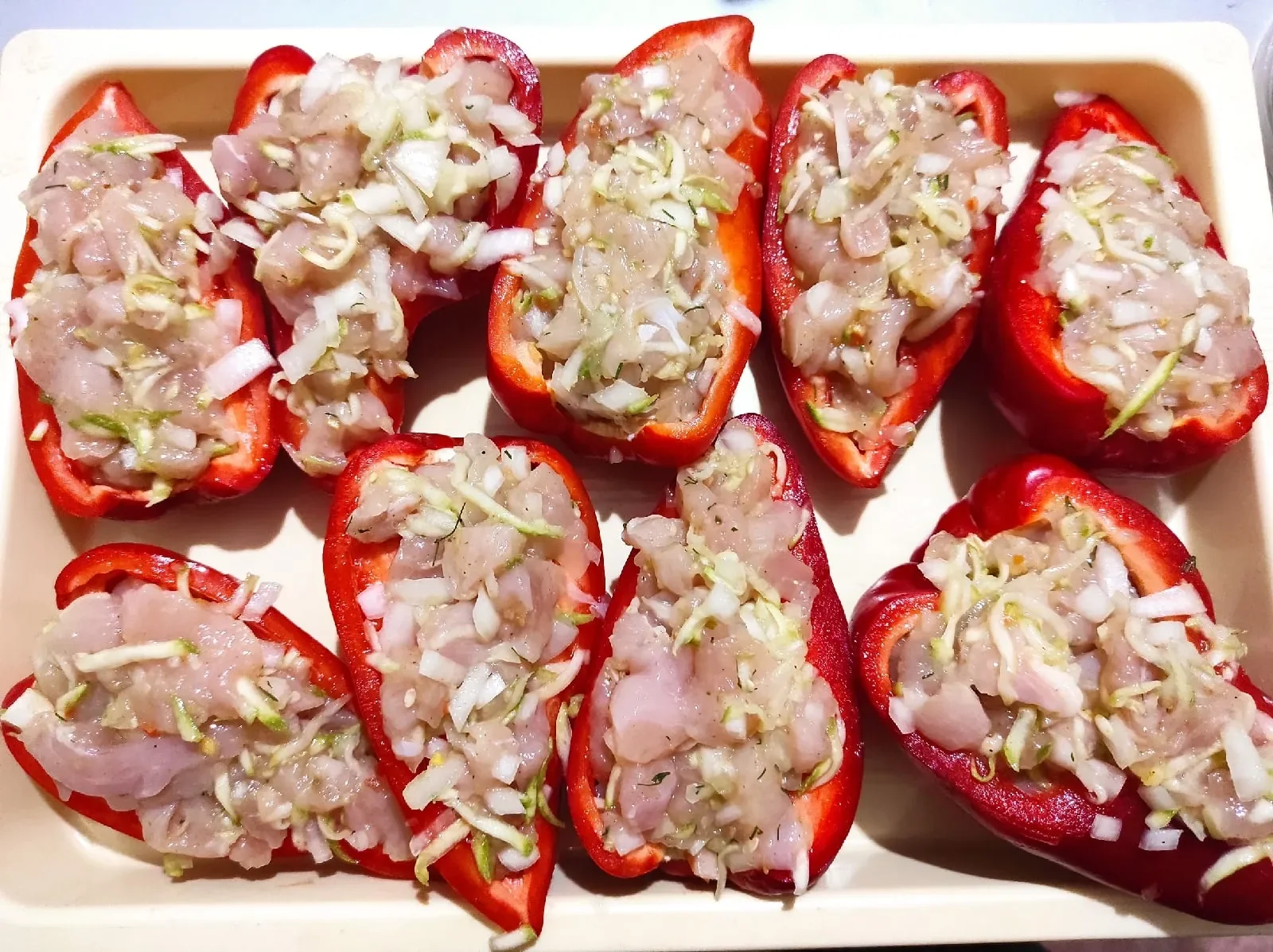 Фаршированный перец праздничный: шаг 3