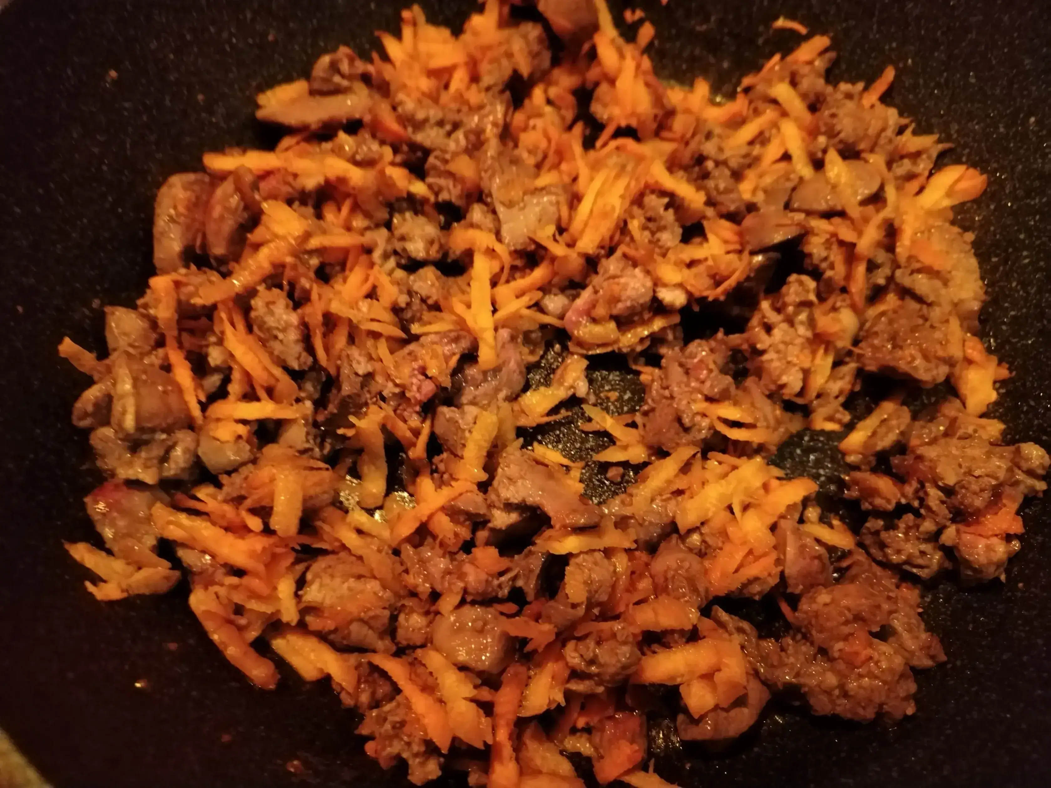 Гречневая запеканка с куриной печенью: шаг 3