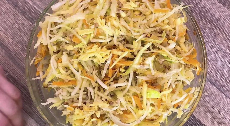 Гречневая запеканка с капустой: шаг 3