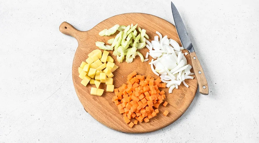 Грибной суп с мясом: шаг 3