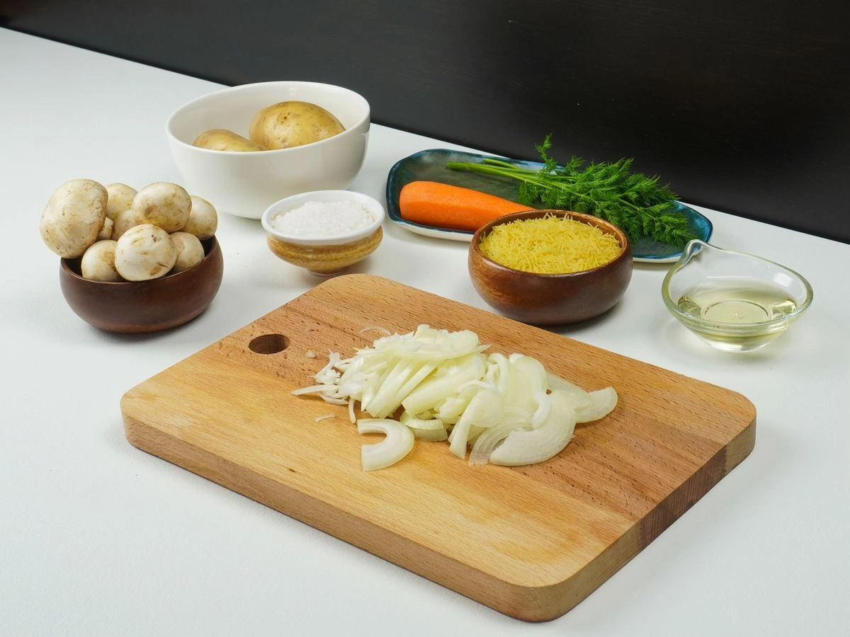 Шаг 3: Грибной суп с вермишелью