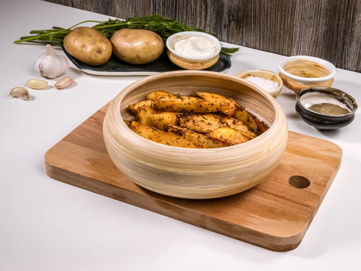 Шаг 3: Картофель по-деревенски в духовке