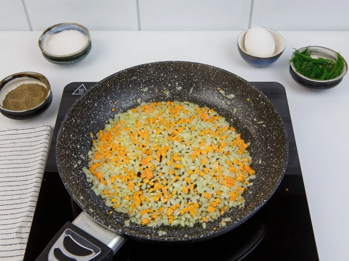 Шаг 3: Картофельный суп с яйцом