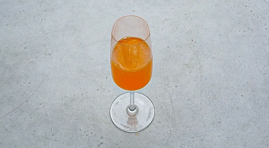 Коктейль «Мандариновые искры»: шаг 3