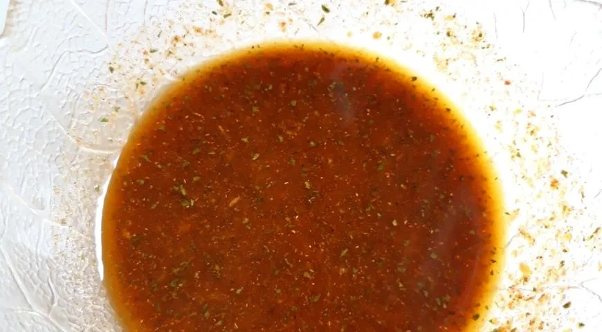 Куриные крылышки в оригинальном маринаде: шаг 3