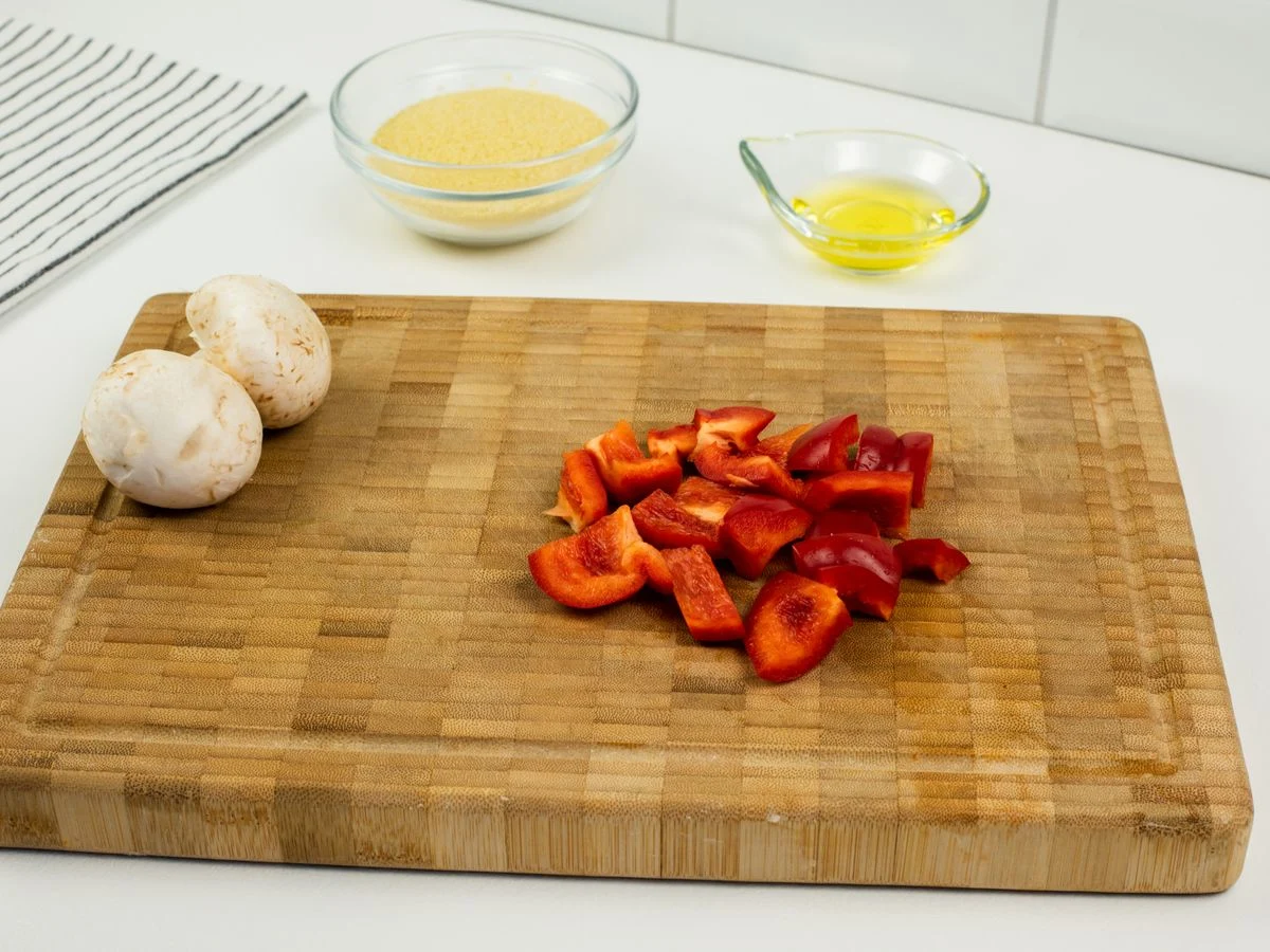 Шаг 3: Кускус с овощами