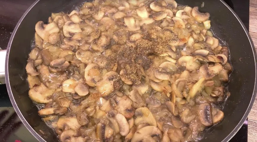 Лаваш с картошкой и грибами (постный рецепт на каждый день): шаг 3