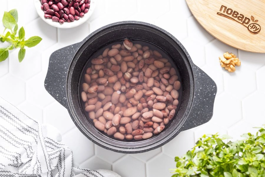 Шаг 3: Лобио из красной фасоли классический рецепт