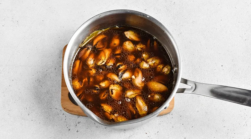 Маринованные мидии в домашних условиях: шаг 3