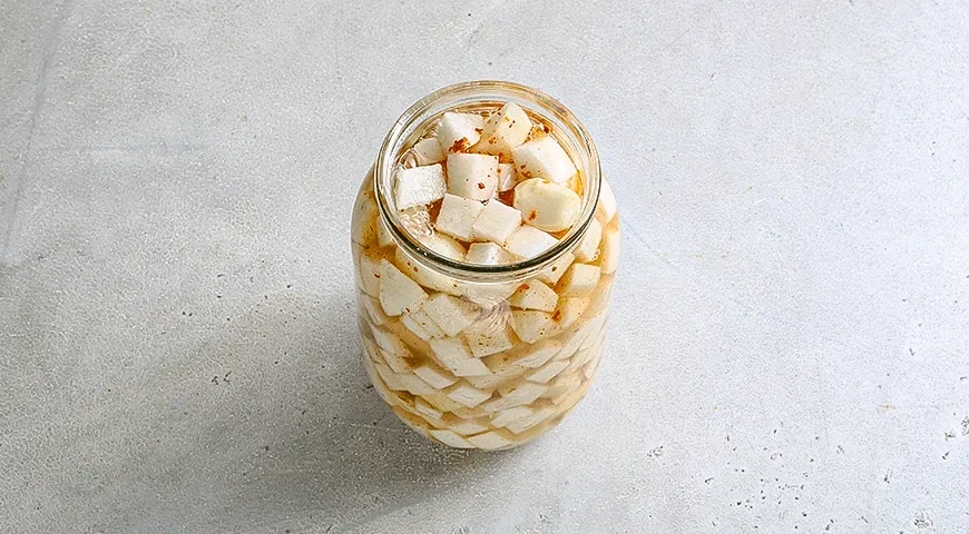 Маринованный дайкон по-корейски: шаг 3