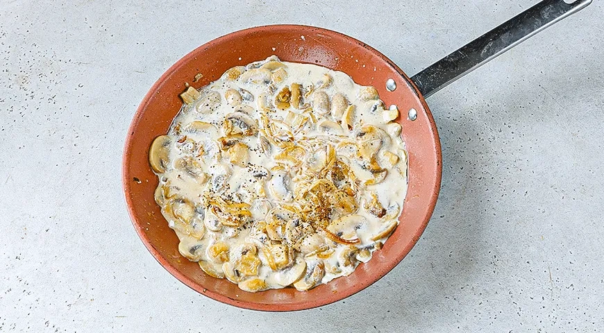 Мясо по-французски с шампиньонами: шаг 3