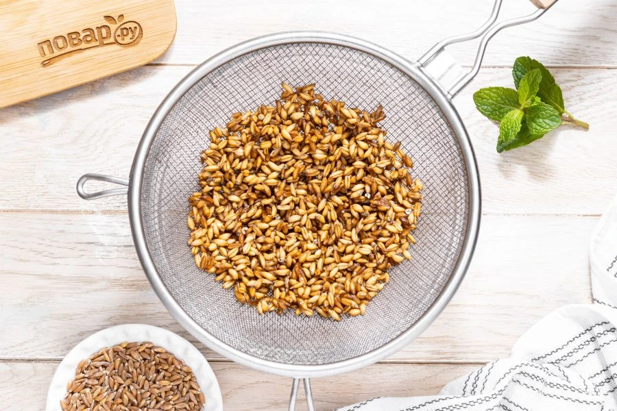 Шаг 3: Напиток из полбы