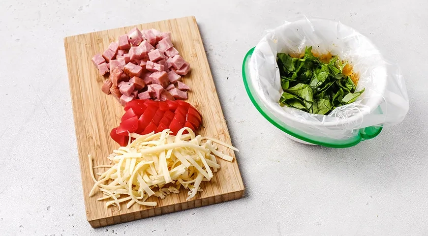 Омлет в пакете: шаг 3