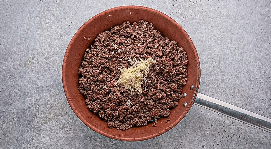 Острая лапша дан-дан с фаршем: шаг 3