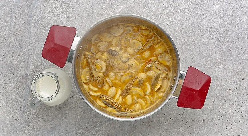 Острый крем-суп из шампиньонов: шаг 3