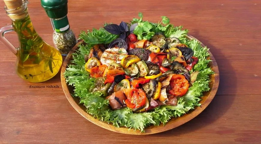 Овощи-гриль с ароматной заправкой: шаг 3