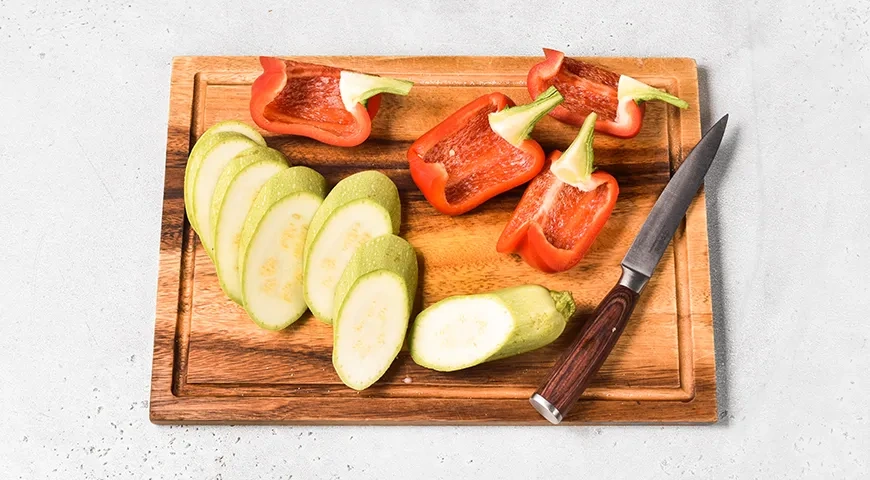 Овощи на электрогриле: шаг 3