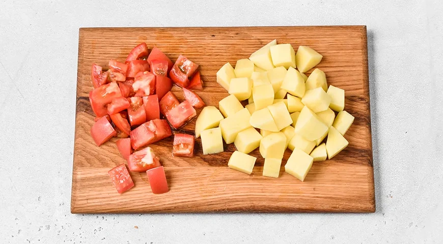 Овощное рагу в кастрюле: шаг 3