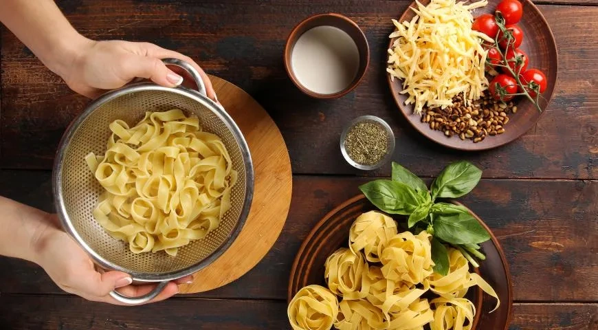 Паста с цукини и орешками: шаг 3