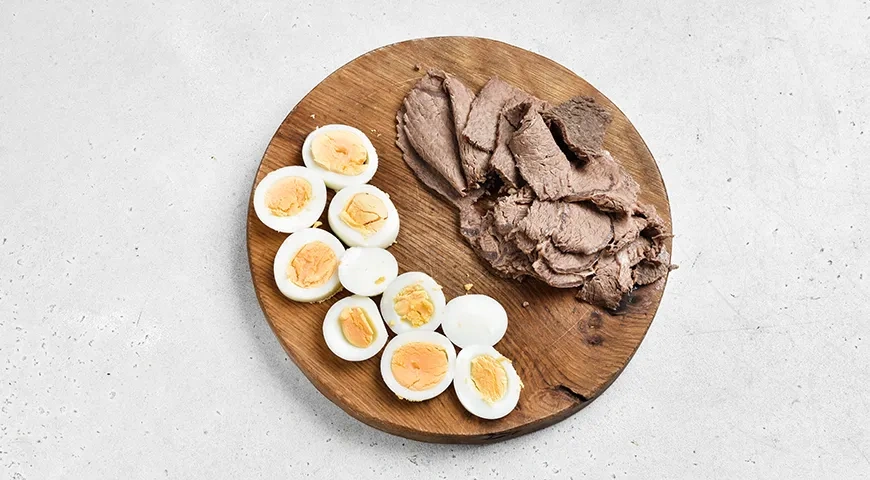 Пицца «Оливье»: шаг 3