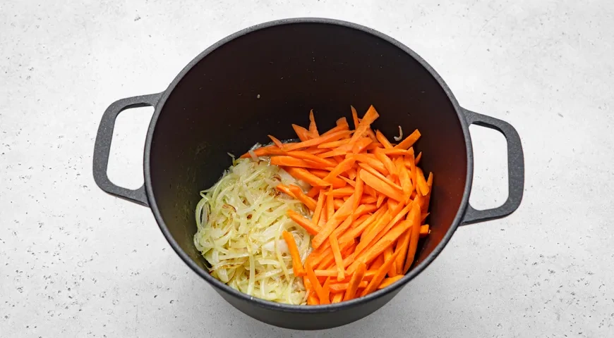 Плов без мяса с нутом: шаг 3