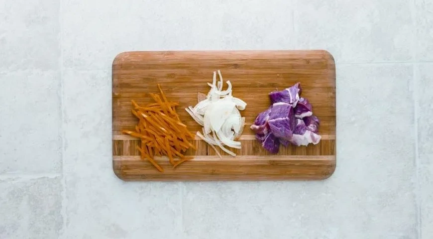 Плов с нутом в казане: шаг 3