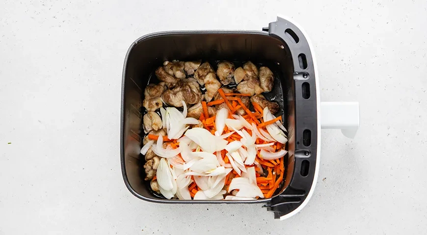 Плов в аэрогриле: шаг 3