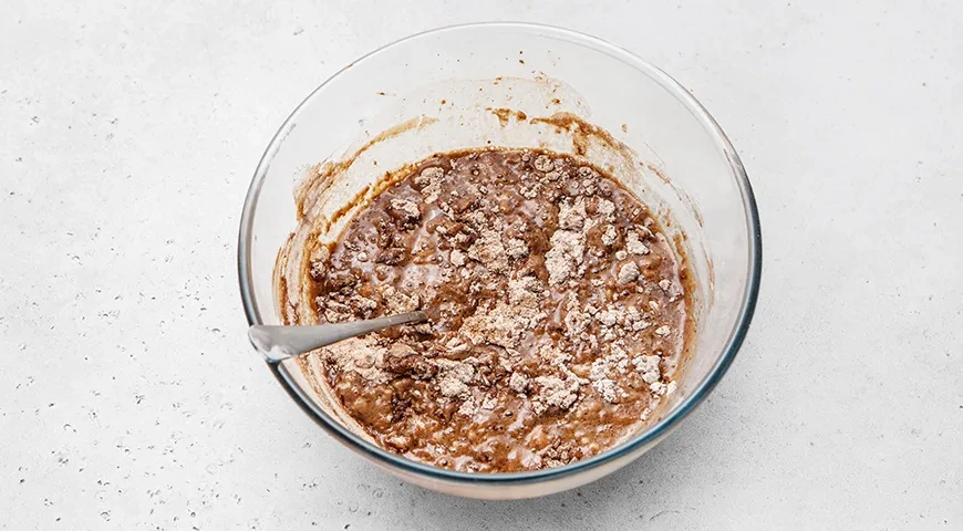 Постная коврижка с вареньем: шаг 3