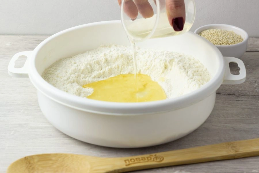 Шаг 3: Постное печенье с кунжутом