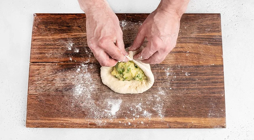 Постные хачапури: шаг 3