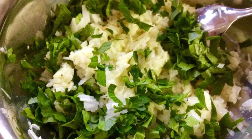 Постные кабачковые котлеты с рисом: шаг 3