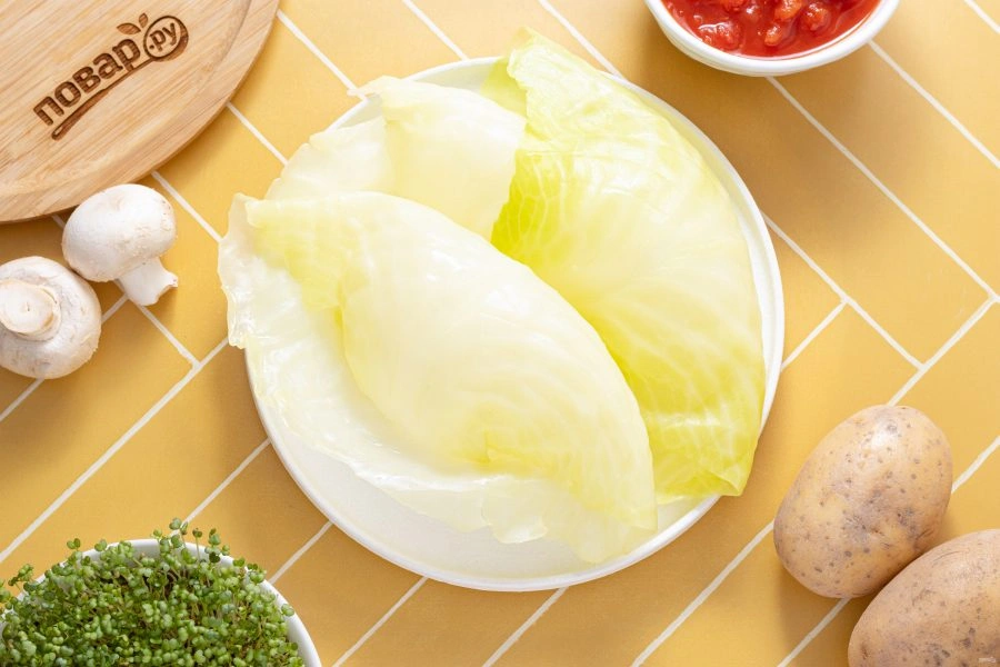 Шаг 3: Постных голубцов с картошкой