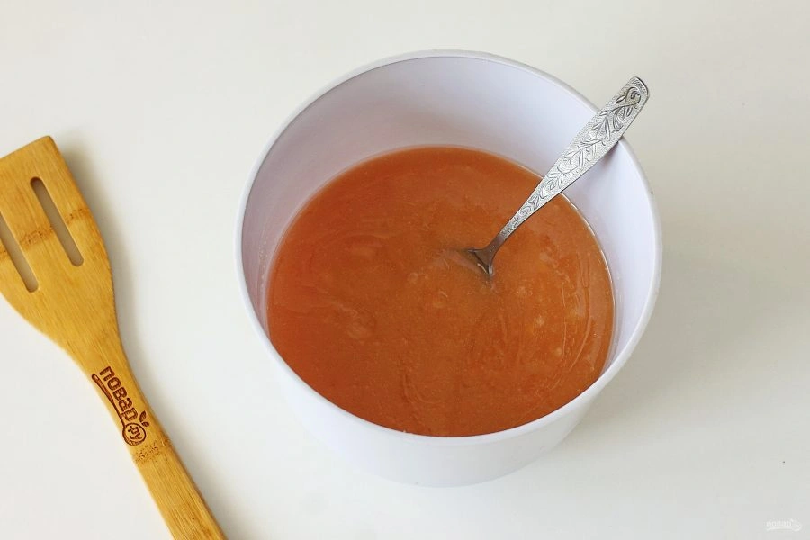 Шаг 3: Постный пирог с яблочным пюре