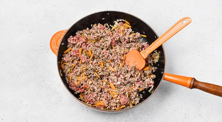 Рис с фаршем и тыквой: шаг 3