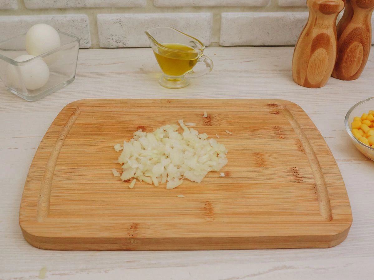 Шаг 3: Рис с фрикадельками и кукурузой