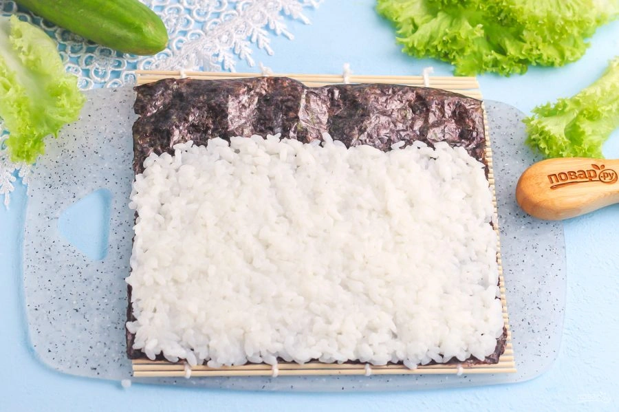 Шаг 3: Роллы с мидиями