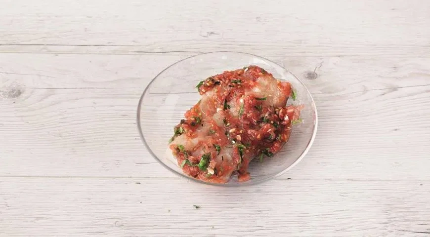 Рыба в конверте с овощами: шаг 3