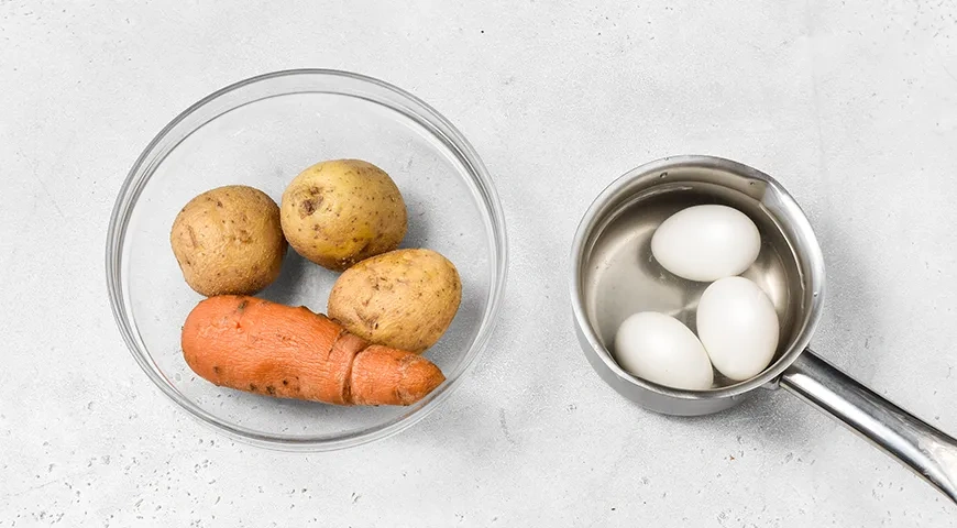 Салат «Генеральский» с редькой: шаг 3