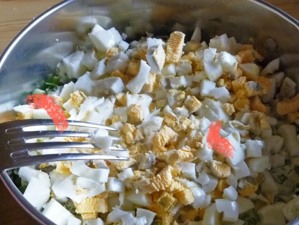 Салат Грибная полянка: шаг 3