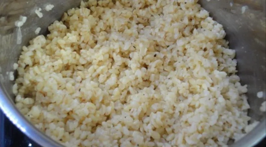 Салат «Кисир» с булгуром и овощами: шаг 3