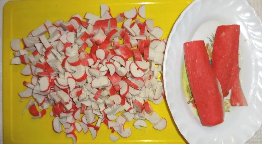 Салат Курочка Ряба: шаг 3