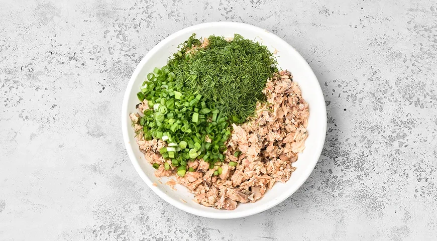 Салат Ленивая мимоза: шаг 3