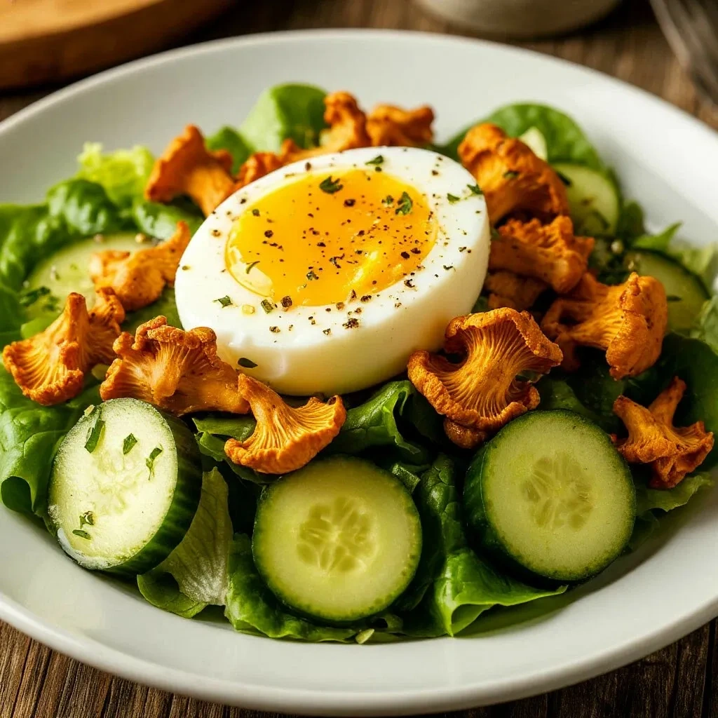 Салат «Лисичка на полянке»: шаг 3