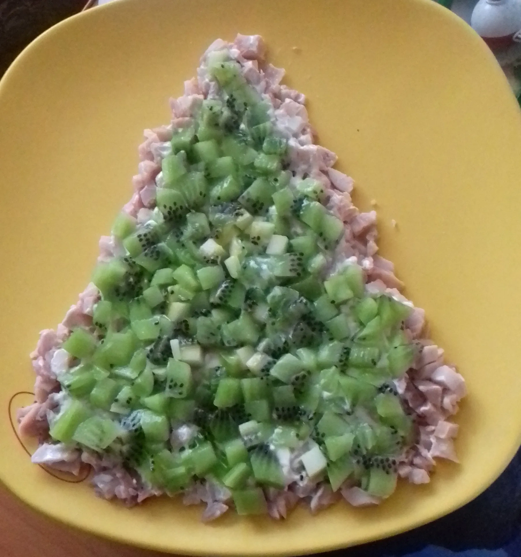 Салат «Малахитовая ёлочка»: шаг 3